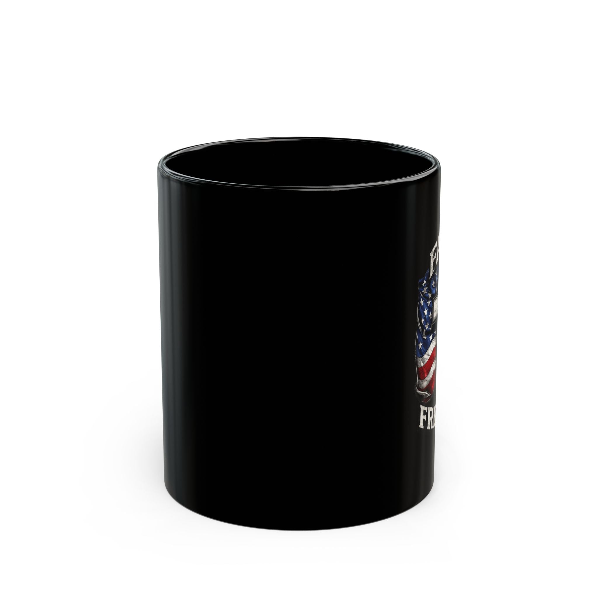 Faith & Freedom Coffee Mug – Patriotic Cross with American Flag (11oz/15oz)