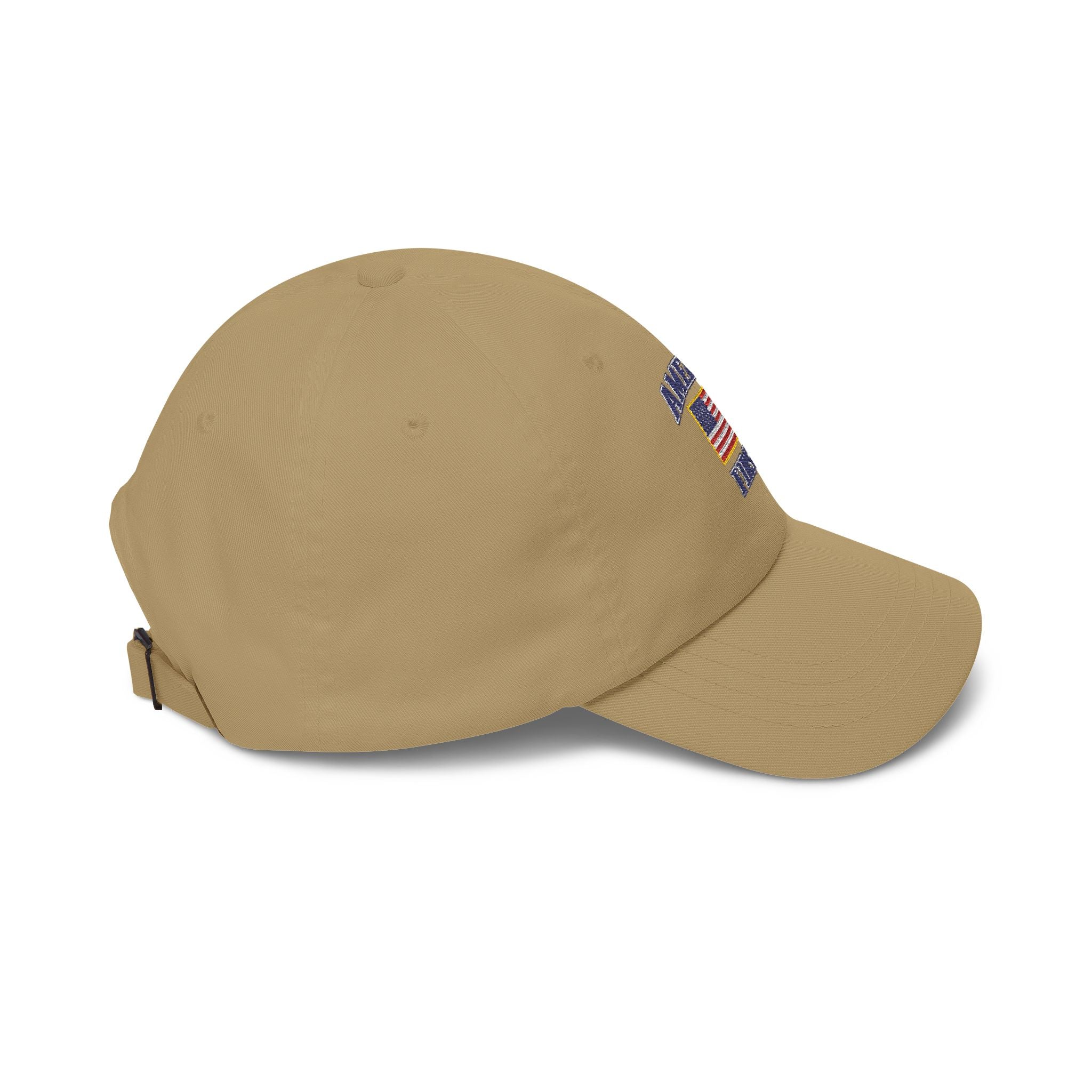 Dad Cap — "America First" Embroidered Flag Hat