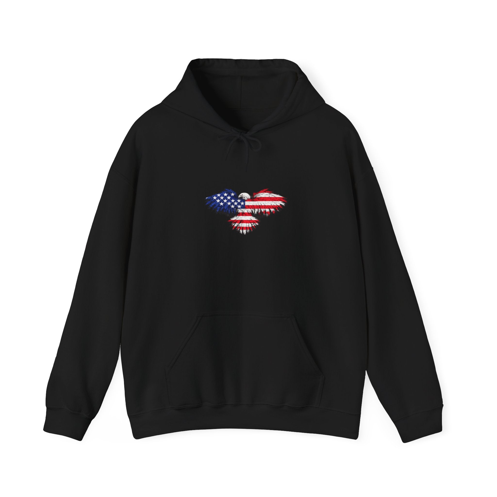 USA Flag Hoodie - Distressed American Flag Graphic Patriotic Pullover