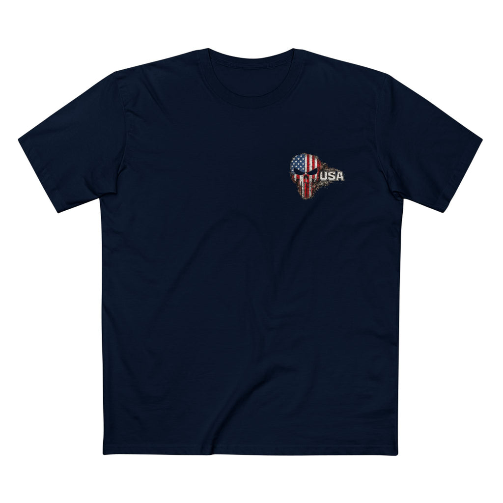 American Flag Punisher Skull Tee — Patriotic Graphic T-Shirt