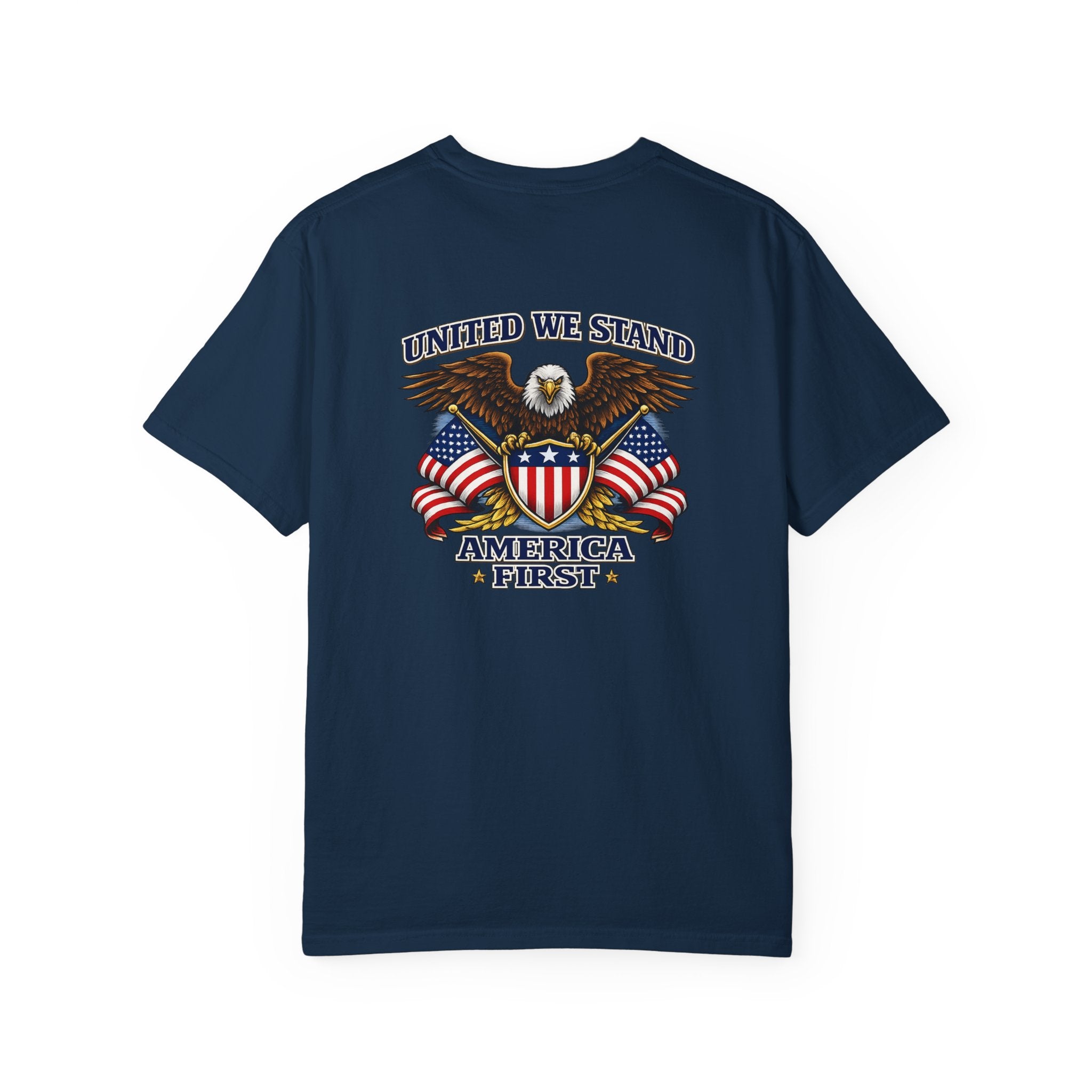 America First T-Shirt — Patriotic Eagle Graphic