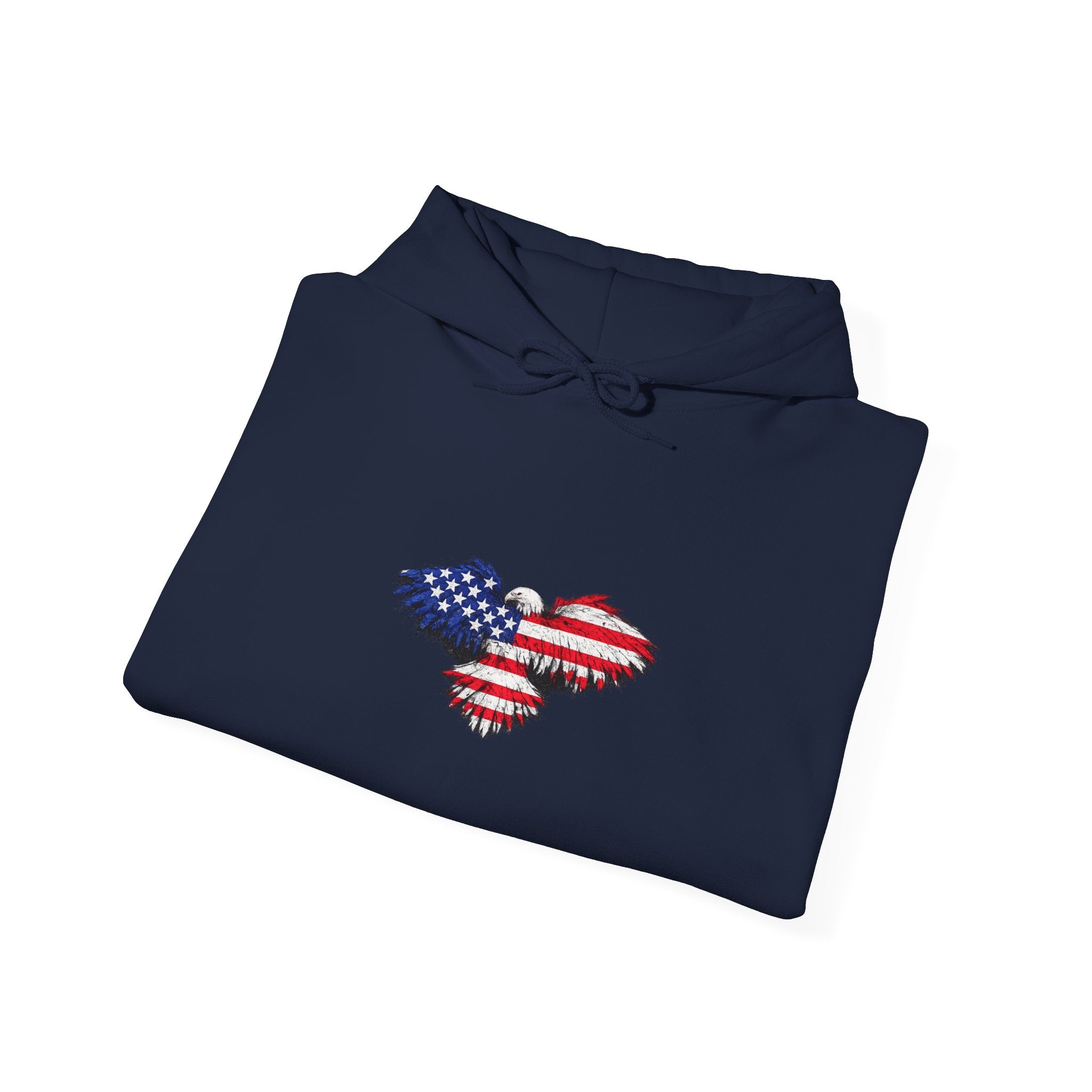 USA Flag Hoodie - Distressed American Flag Graphic Patriotic Pullover