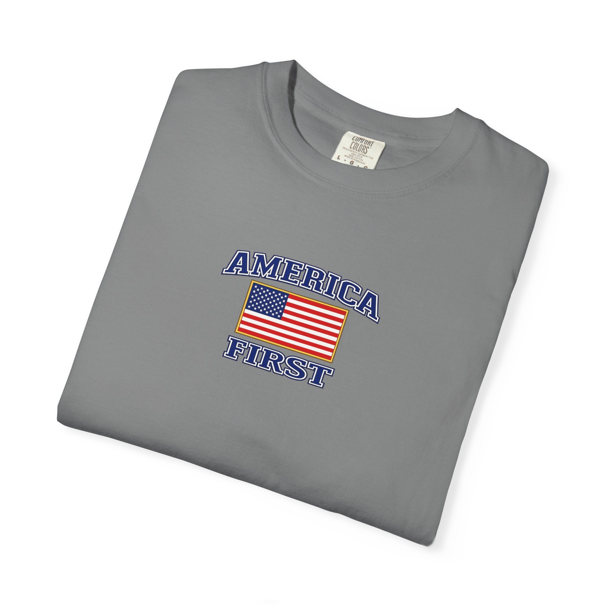 America First T-Shirt — Patriotic Eagle Graphic