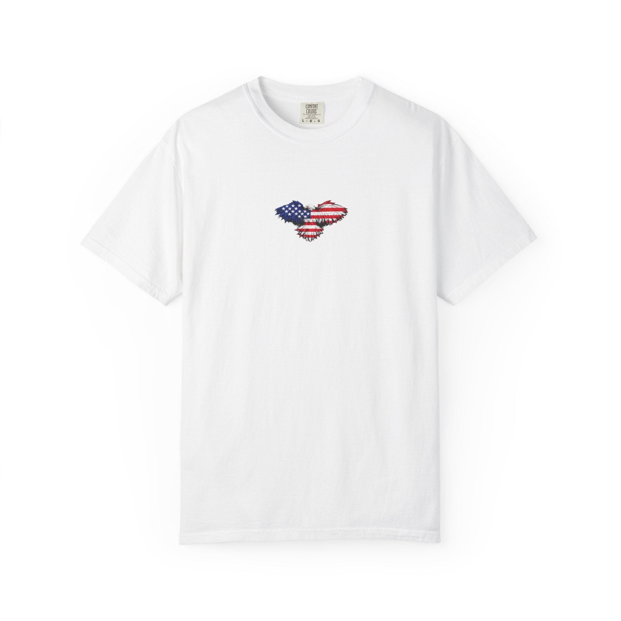 T-Shirt — 'America First' Distressed Flag Graphic