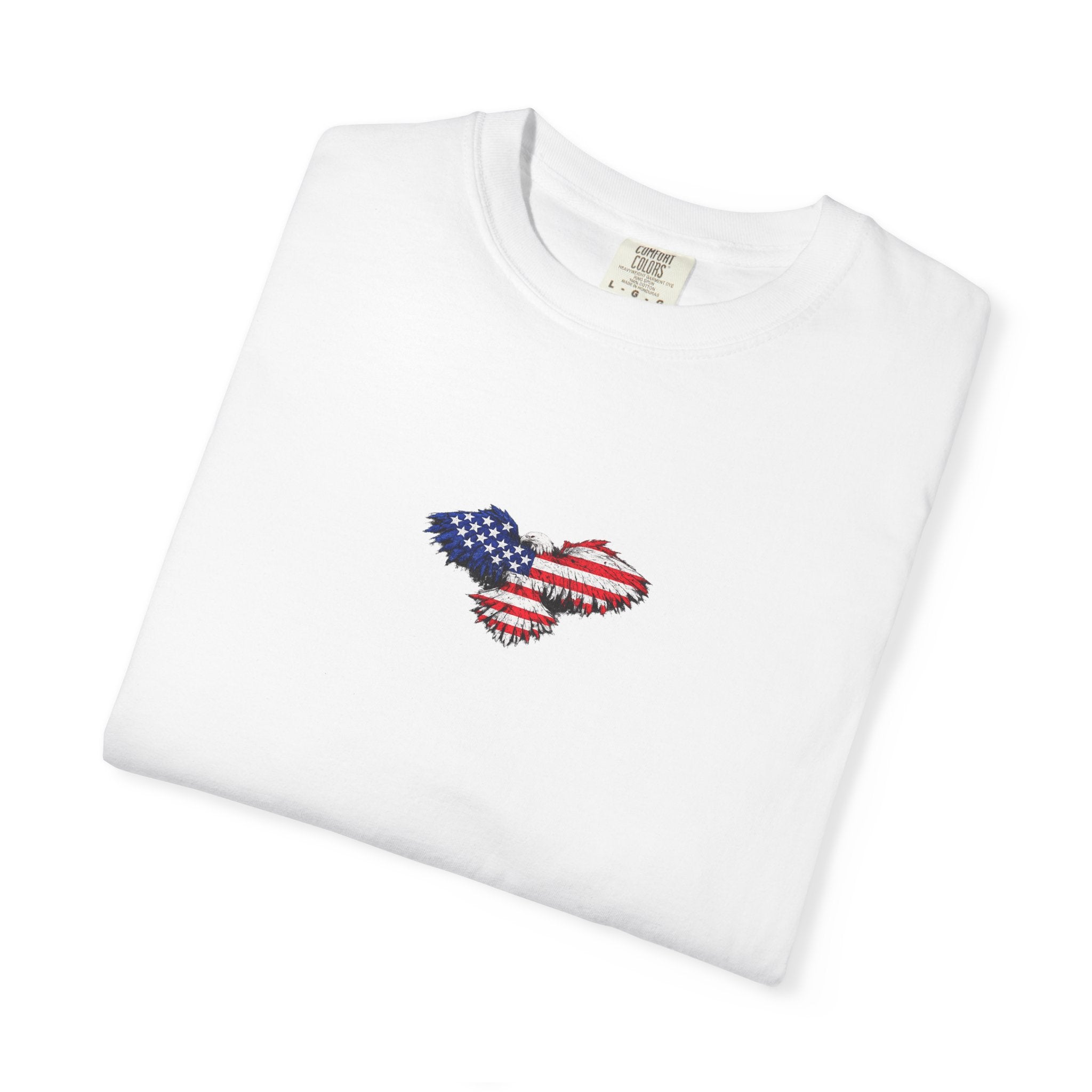 T-Shirt — 'America First' Distressed Flag Graphic