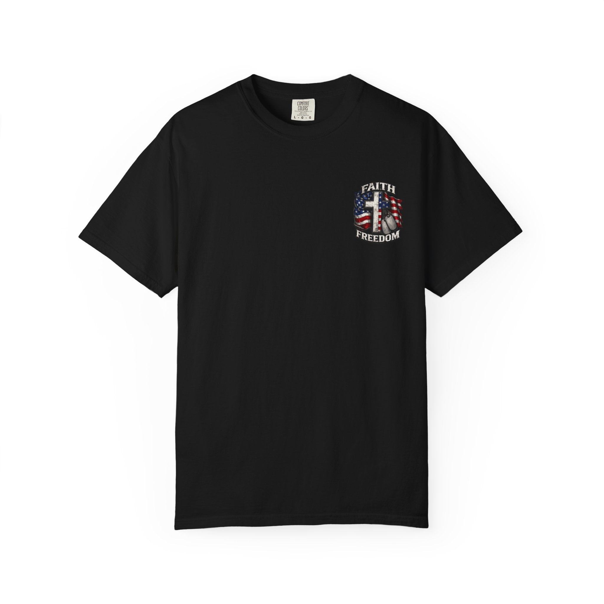 Faith Family Freedom T-Shirt — American Flag Patriotic Tee