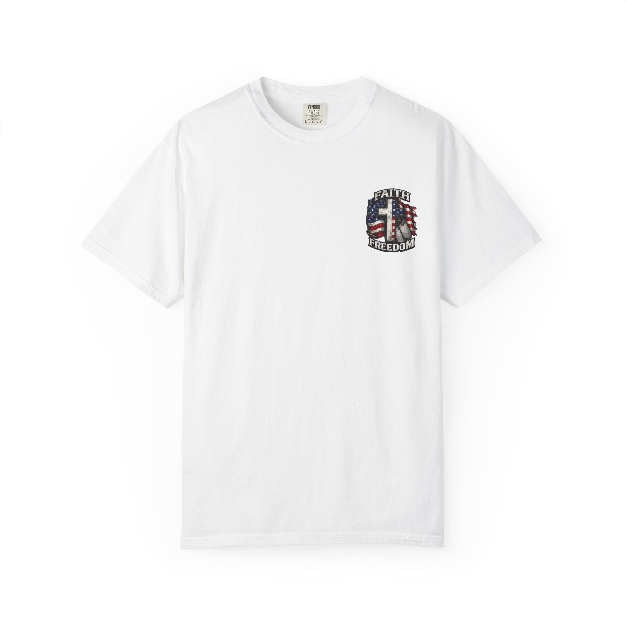 Faith Family Freedom T-Shirt — American Flag Patriotic Tee