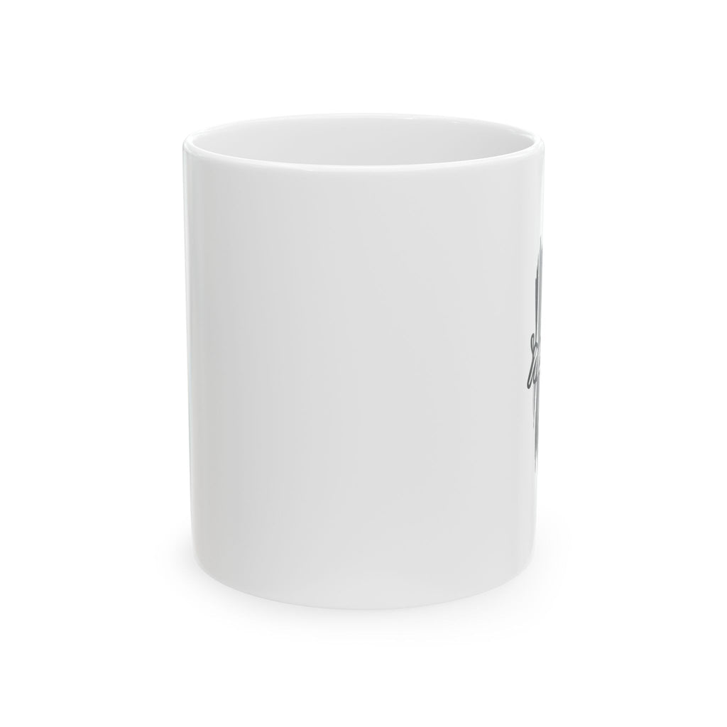 Proud American Ceramic Mug — Bold 'Support' Patriotic Coffee Cup
