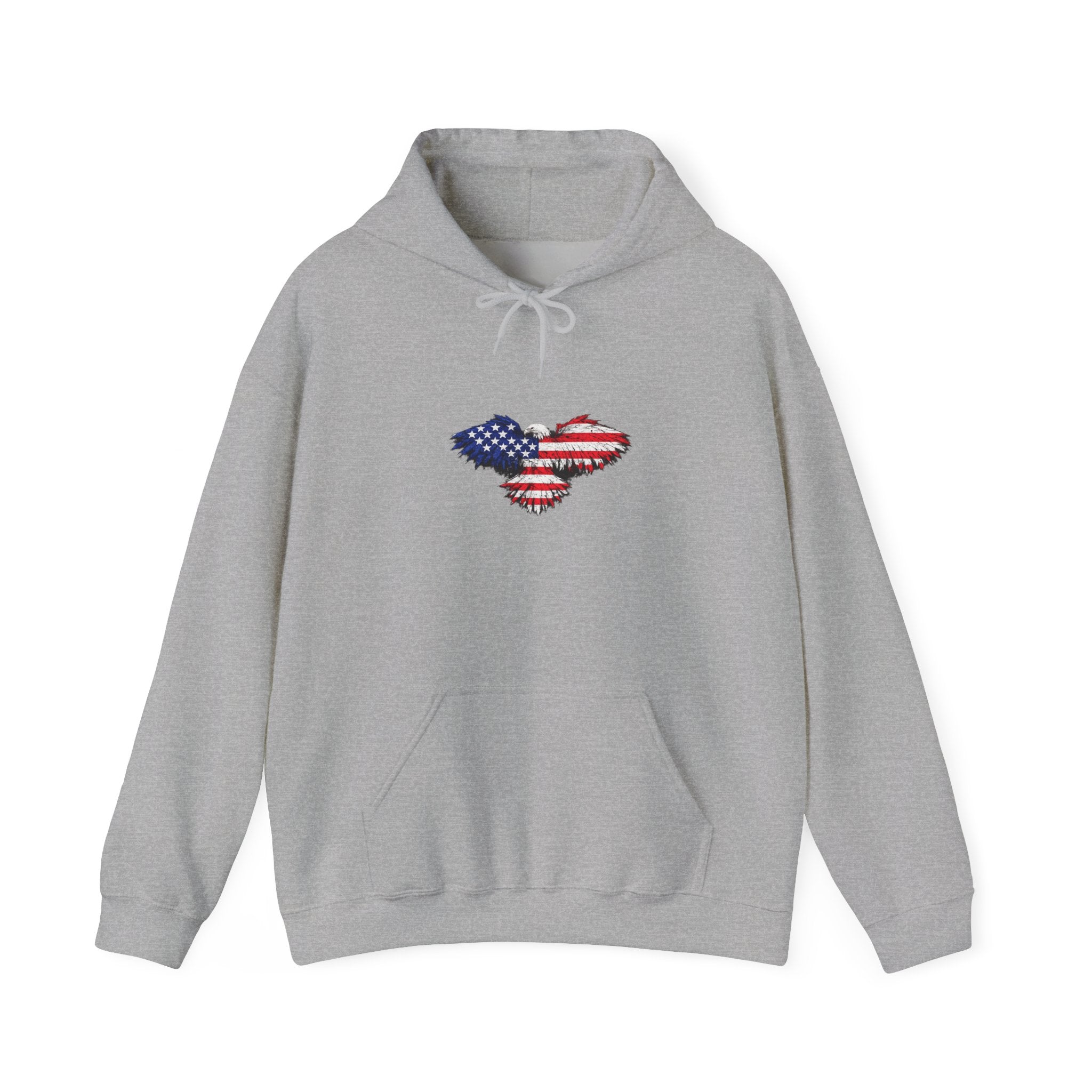 USA Flag Hoodie - Distressed American Flag Graphic Patriotic Pullover