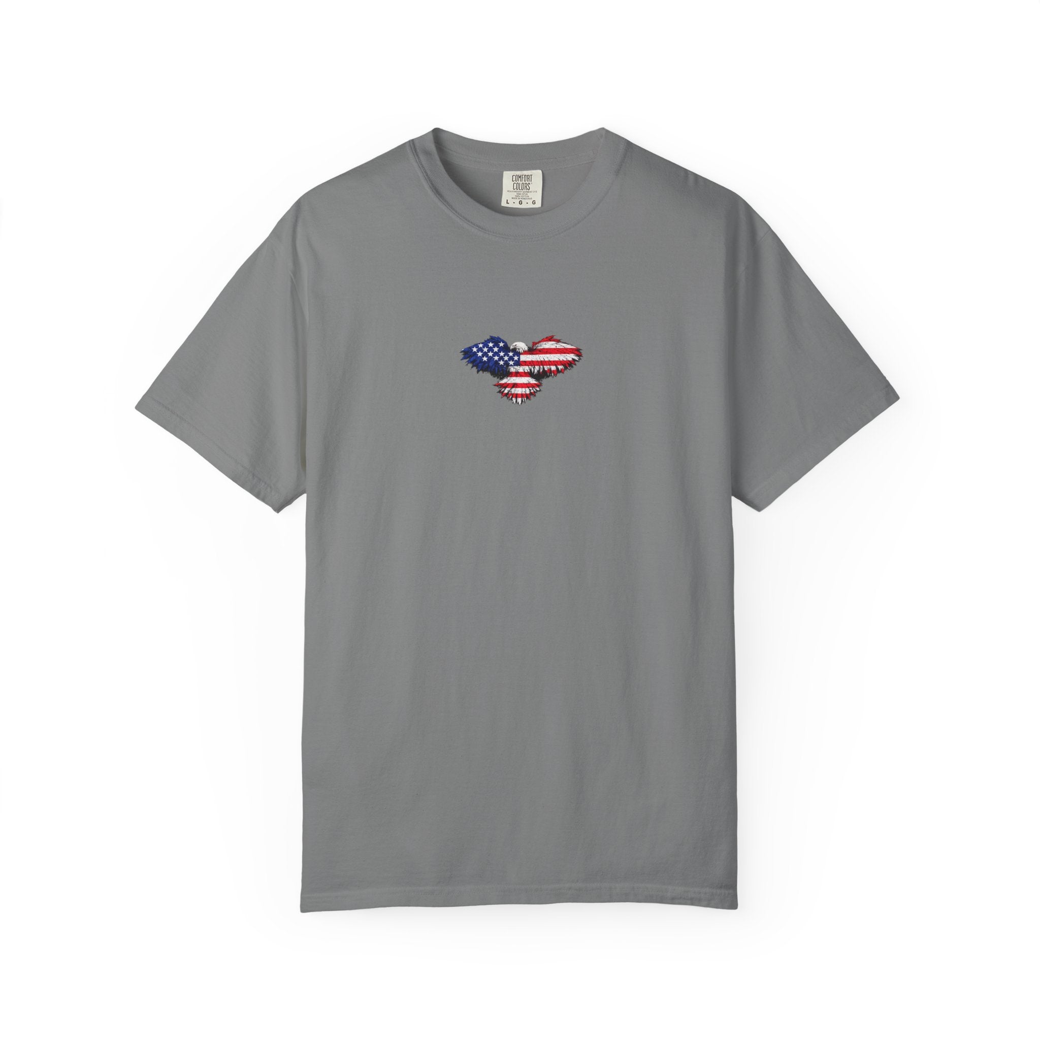 T-Shirt — 'America First' Distressed Flag Graphic