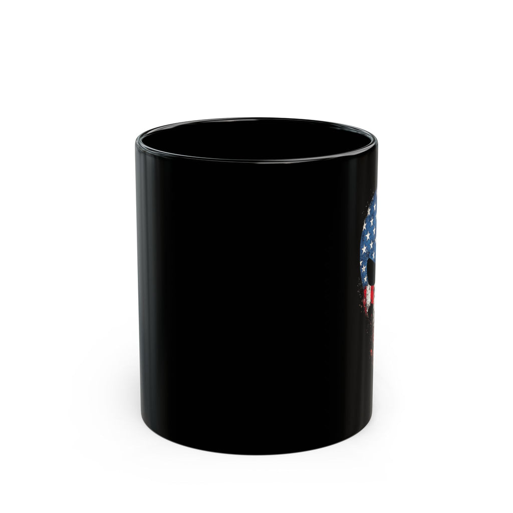 American Flag Punisher Skull Mug – Patriotic Skull Coffee Cup (11oz, 15oz)