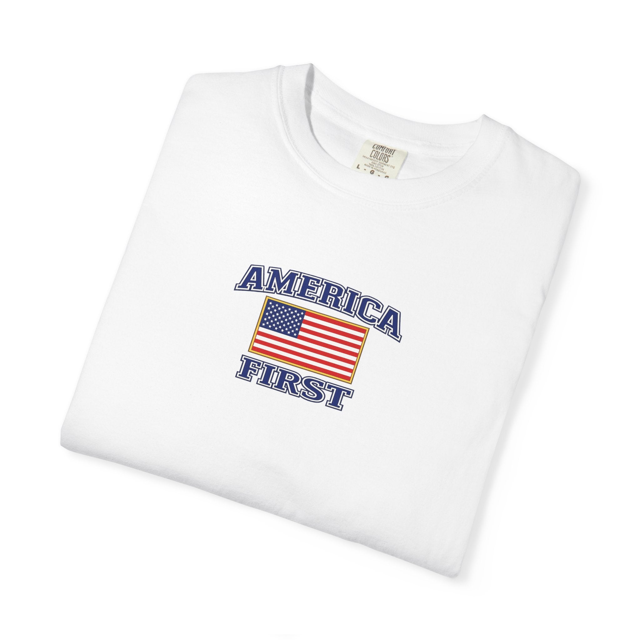 America First T-Shirt — Patriotic Eagle Graphic