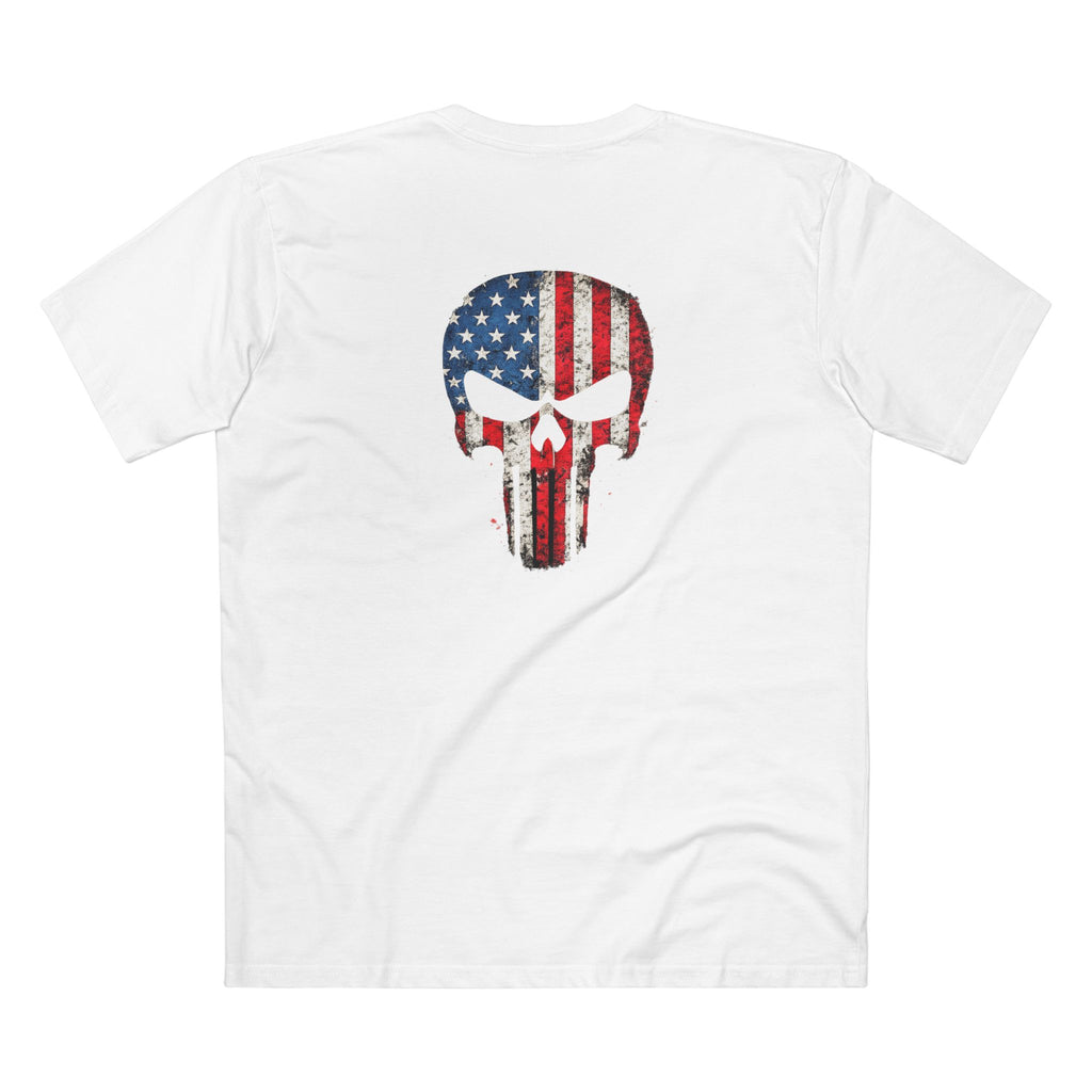 American Flag Punisher Skull Tee — Patriotic Graphic T-Shirt