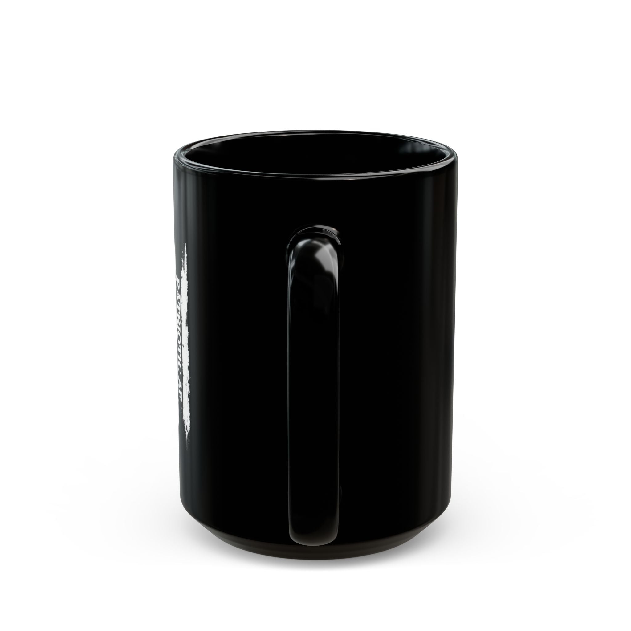 Patriotic Flag Coffee Mug — Distressed American Flag "Patriot Gear" Black Ceramic (11oz, 15oz)