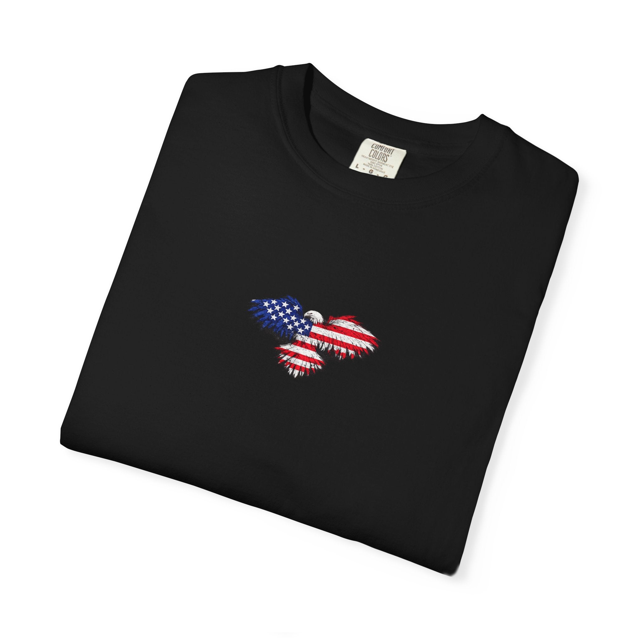 T-Shirt — 'America First' Distressed Flag Graphic
