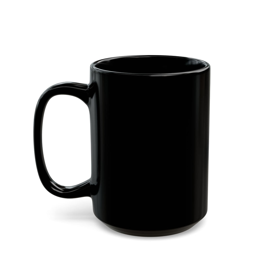 Sunset Microphone Black Mug – Retro Mic Coffee Cup (11oz, 15oz)