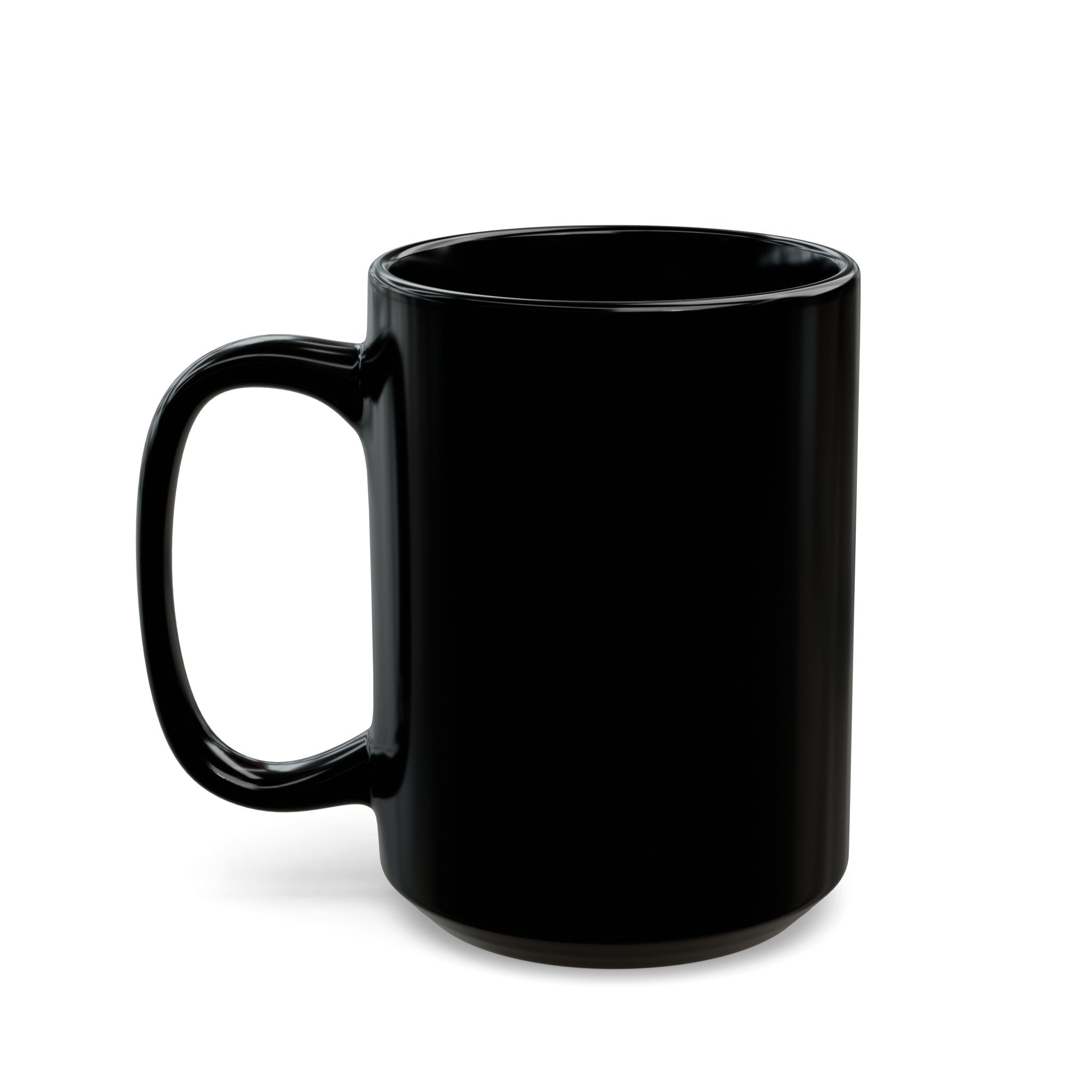Sunset Microphone Black Mug – Retro Mic Coffee Cup (11oz, 15oz)