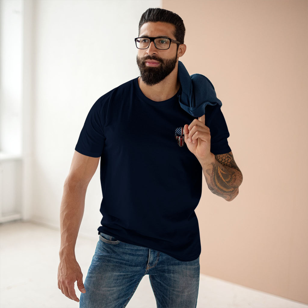 American Flag Punisher Skull Tee — Patriotic Graphic T-Shirt