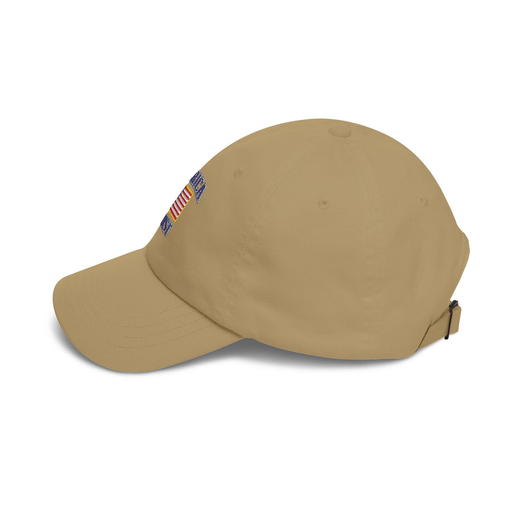 Dad Cap — "America First" Embroidered Flag Hat