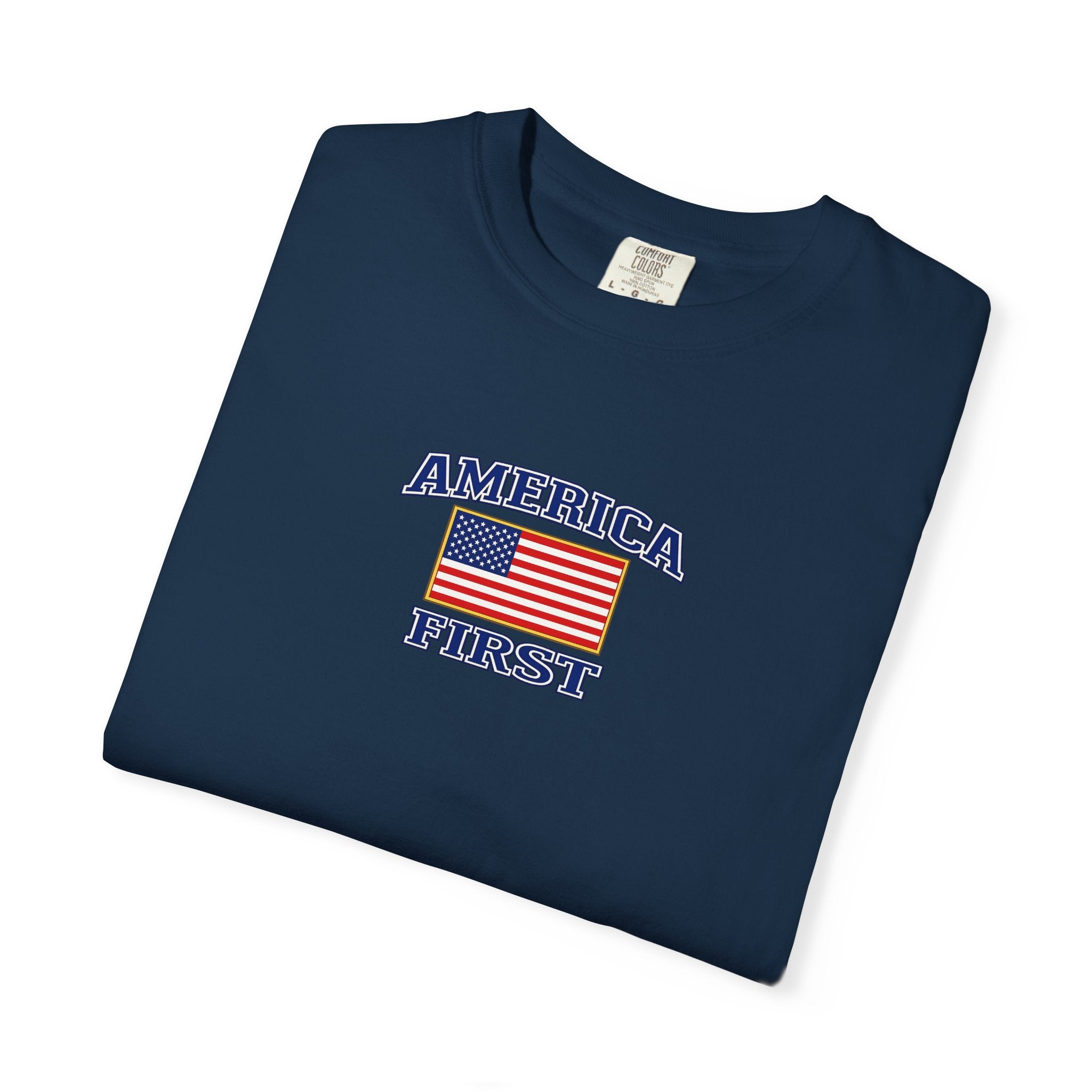 America First T-Shirt — Patriotic Eagle Graphic