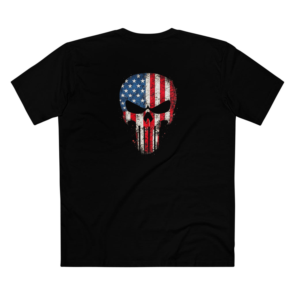 American Flag Punisher Skull Tee — Patriotic Graphic T-Shirt