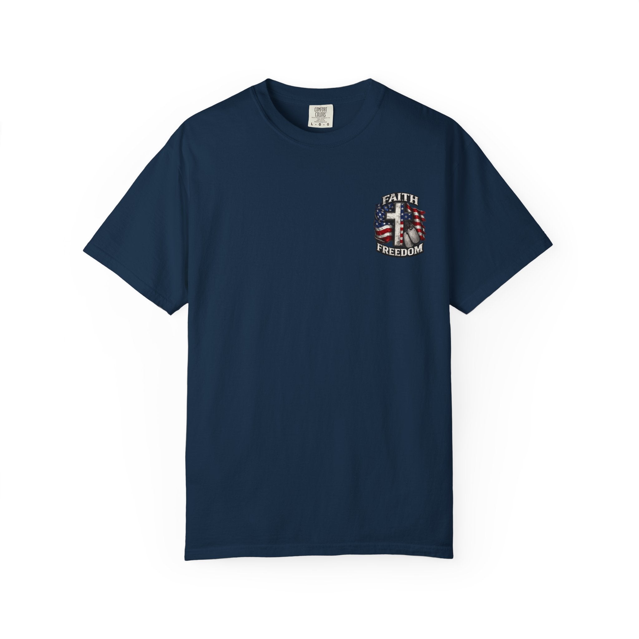 Faith Family Freedom T-Shirt — American Flag Patriotic Tee