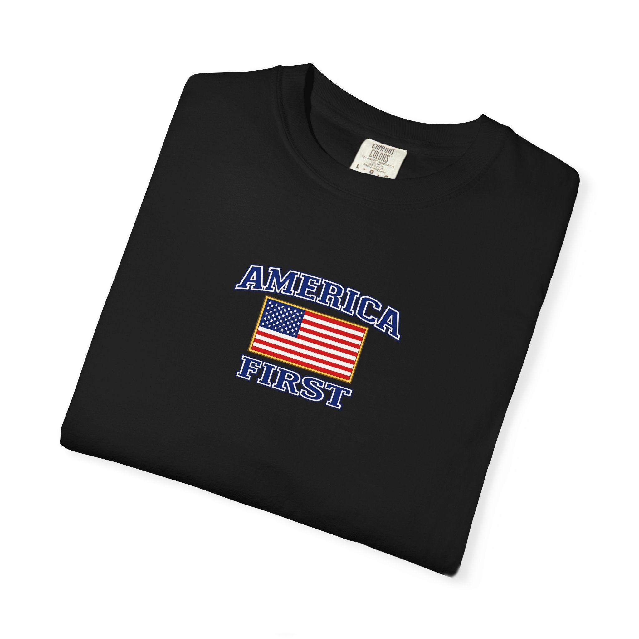 America First T-Shirt — Patriotic Eagle Graphic