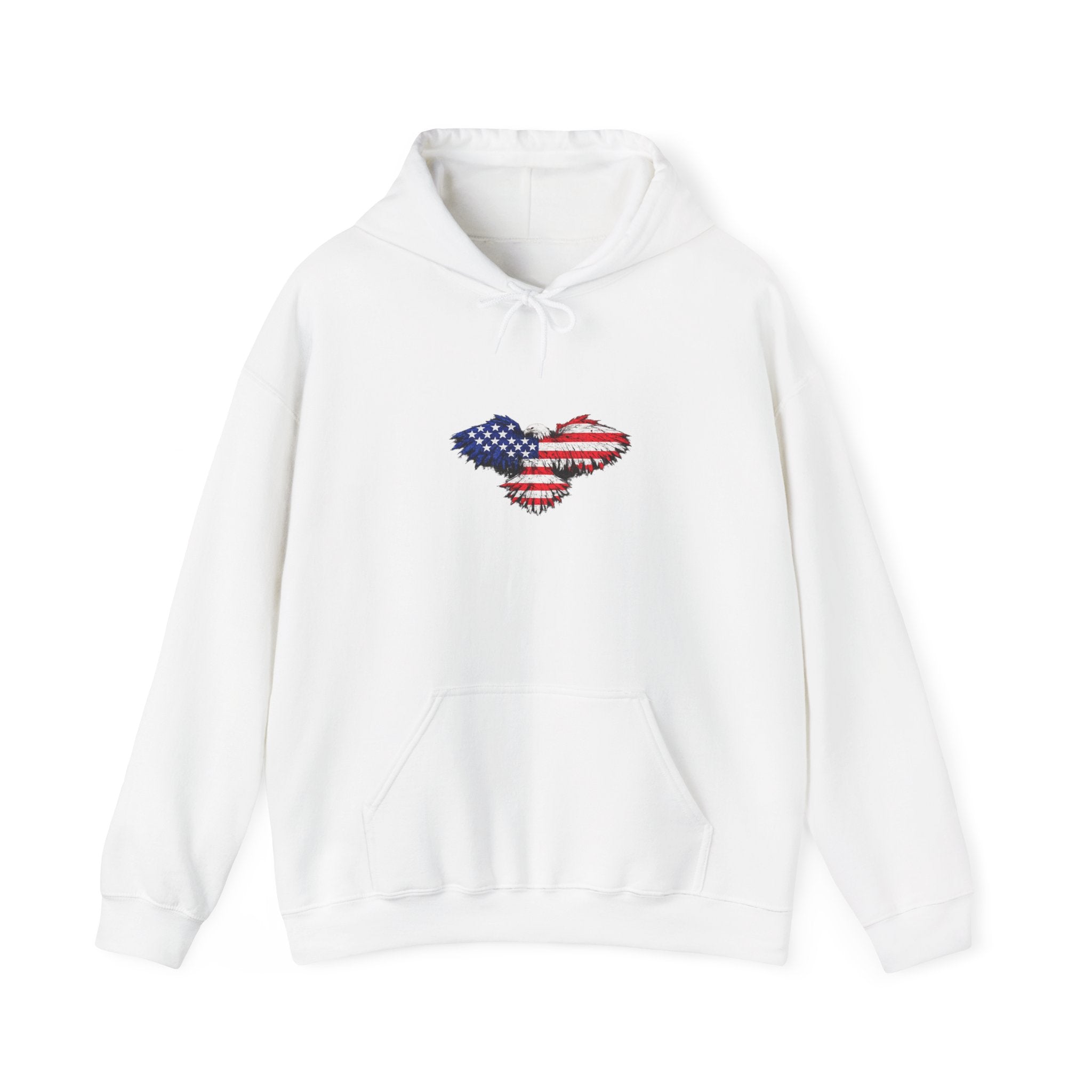 USA Flag Hoodie - Distressed American Flag Graphic Patriotic Pullover