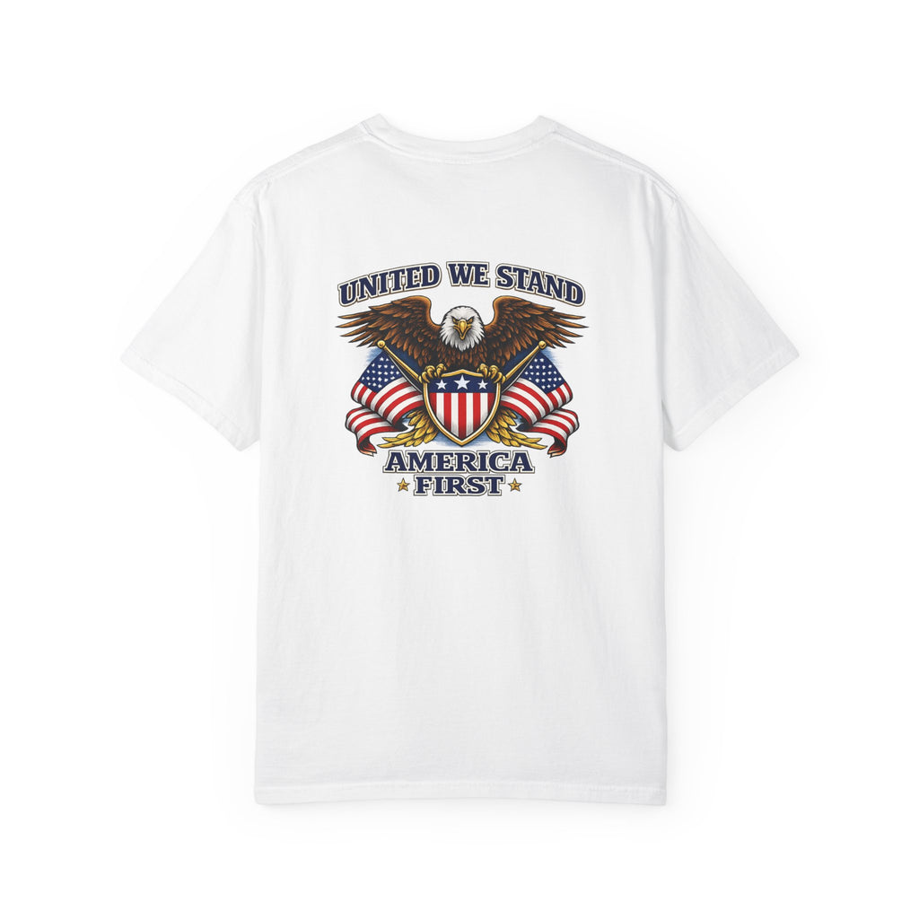 America First T-Shirt — Patriotic Eagle Graphic